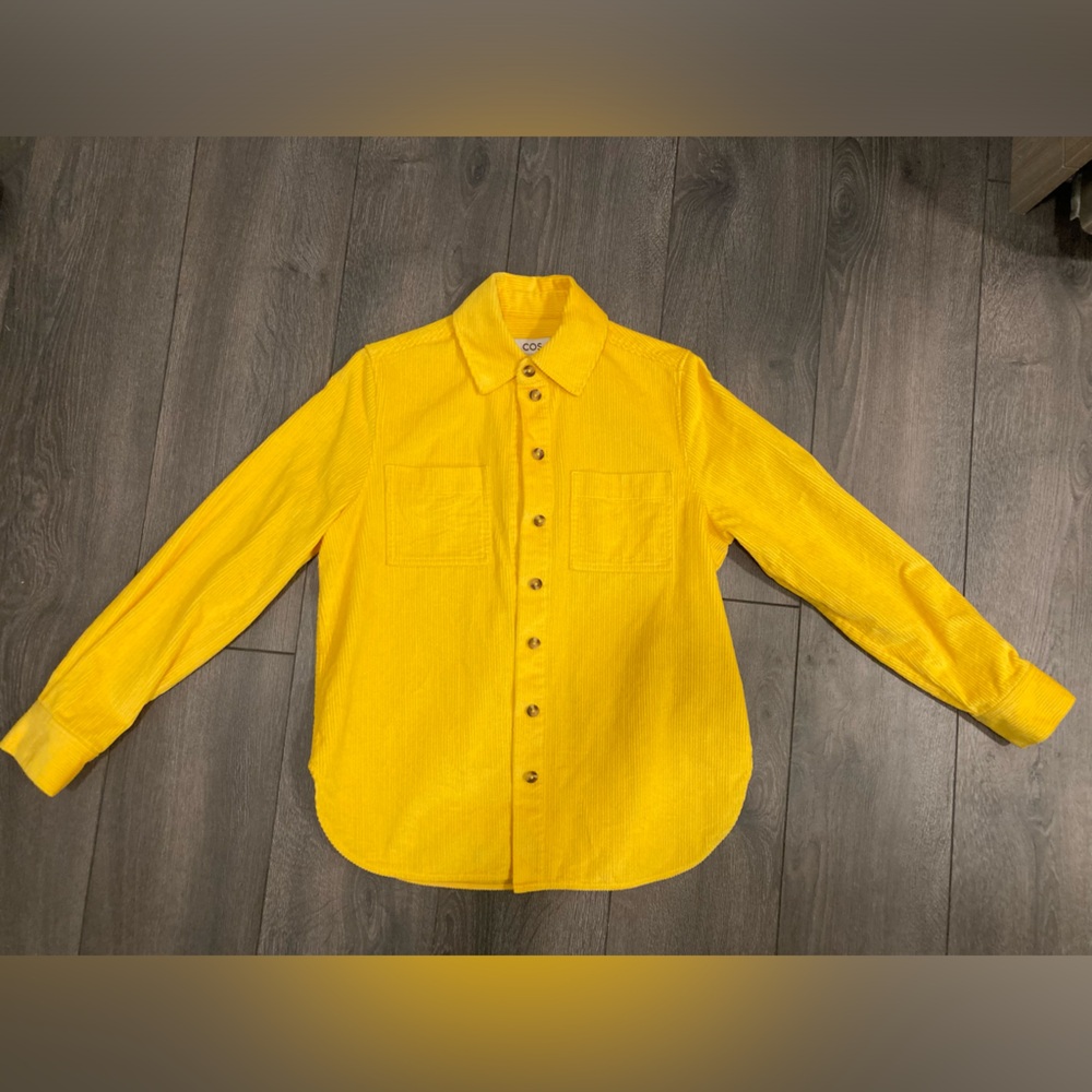 Cos yellow corduroy shirt